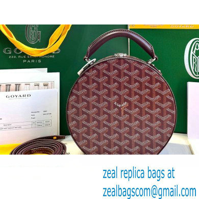 Goyard The Alto Hatbox Trunk Bag Burgundy - Click Image to Close