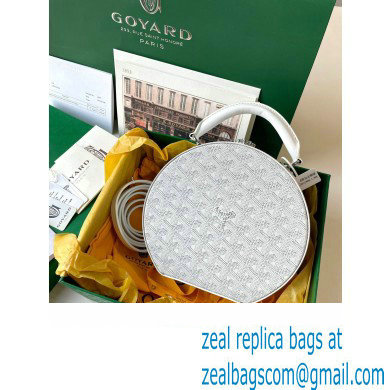 Goyard The Alto Hatbox Trunk Bag White