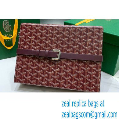 Goyard Watch Box Bag Burgundy - Click Image to Close