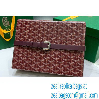 Goyard Watch Box Bag Burgundy