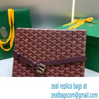 Goyard Watch Box Bag Burgundy - Click Image to Close