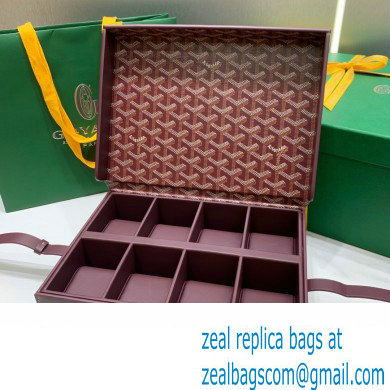 Goyard Watch Box Bag Burgundy - Click Image to Close