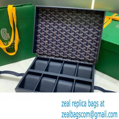 Goyard Watch Box Bag Dark Blue - Click Image to Close