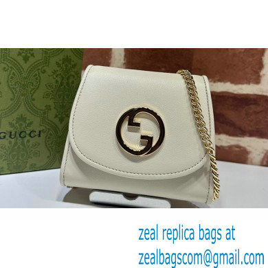 Gucci Blondie medium chain wallet 725219 Leather White 2023 - Click Image to Close