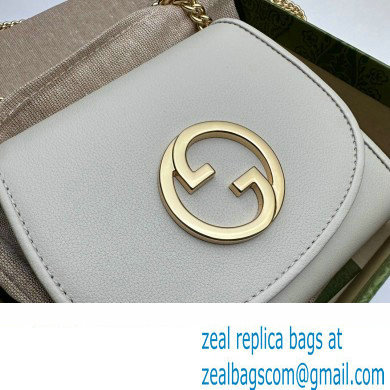 Gucci Blondie medium chain wallet 725219 Leather White 2023