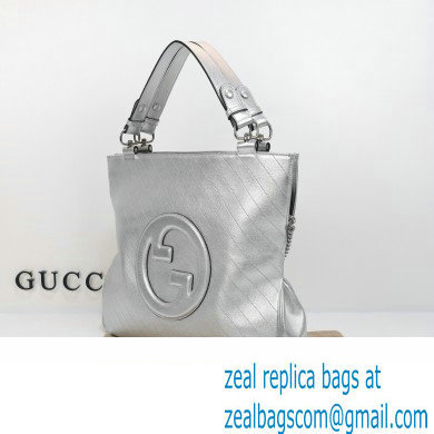 Gucci Blondie medium tote bag 751516 Silver 2023