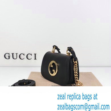 Gucci Blondie mini shoulder bag 724645 leather Black 2023 - Click Image to Close