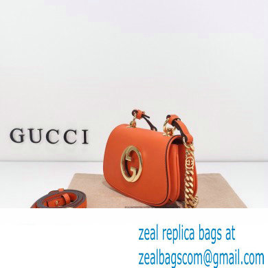 Gucci Blondie mini shoulder bag 724645 leather Orange 2023