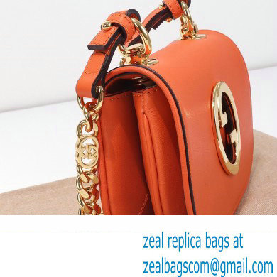 Gucci Blondie mini shoulder bag 724645 leather Orange 2023