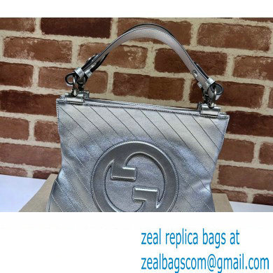 Gucci Blondie small tote bag 751518 Silver 2023