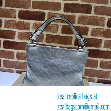 Gucci Blondie small tote bag 751518 Silver 2023