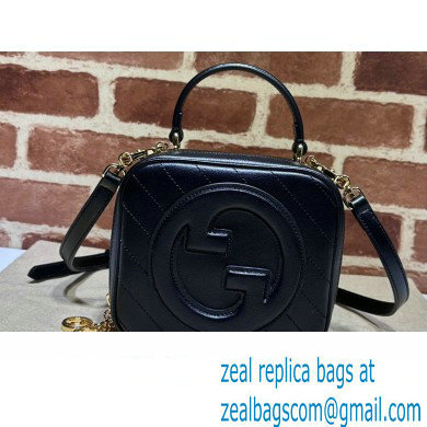 Gucci Blondie top handle bag 744434 Black 2023 - Click Image to Close