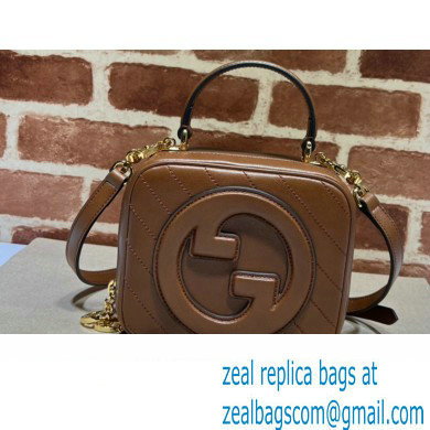 Gucci Blondie top handle bag 744434 Brown 2023 - Click Image to Close