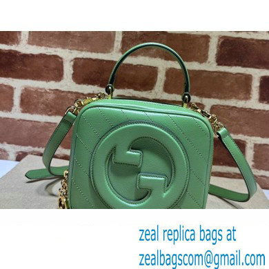 Gucci Blondie top handle bag 744434 Light Green 2023 - Click Image to Close