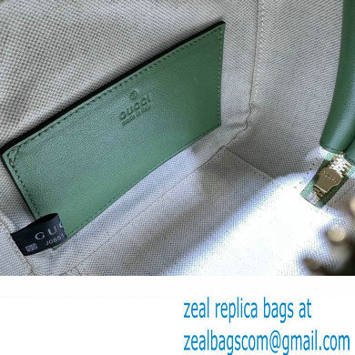 Gucci Blondie top handle bag 744434 Light Green 2023