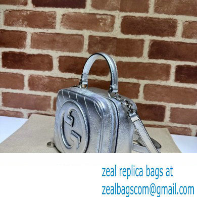 Gucci Blondie top handle bag 744434 Silver 2023 - Click Image to Close