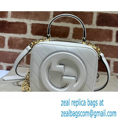 Gucci Blondie top handle bag 744434 White 2023 - Click Image to Close