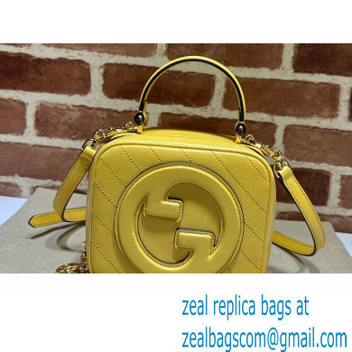 Gucci Blondie top handle bag 744434 Yellow 2023 - Click Image to Close