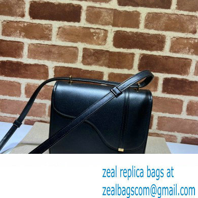 Gucci Equestrian inspired shoulder bag 740988 Black 2023 - Click Image to Close