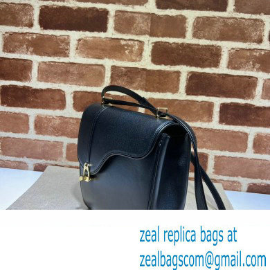 Gucci Equestrian inspired shoulder bag 740988 Black 2023 - Click Image to Close