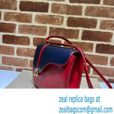 Gucci Equestrian inspired shoulder bag 740988 Blue/Red 2023 - Click Image to Close