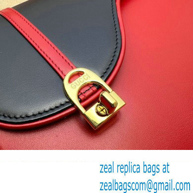 Gucci Equestrian inspired shoulder bag 740988 Blue/Red 2023 - Click Image to Close