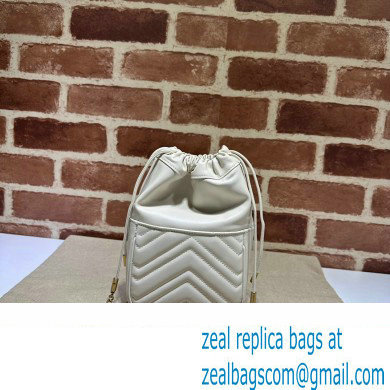 Gucci GG Marmont mini bucket bag 746433 White 2023 - Click Image to Close