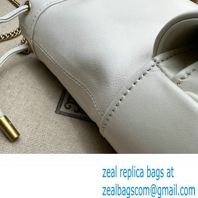 Gucci GG Marmont mini bucket bag 746433 White 2023