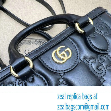 Gucci GG Matelasse mini top handle bag 728309 Black 2023 - Click Image to Close