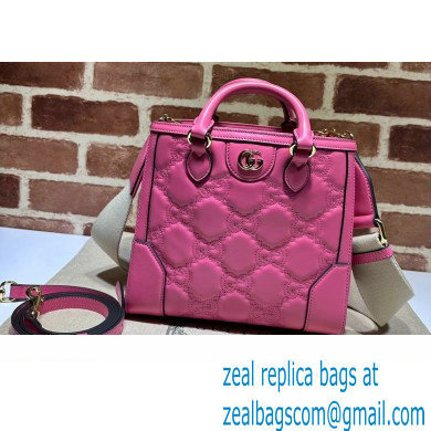 Gucci GG Matelasse mini top handle bag 728309 Fuchsia 2023 - Click Image to Close