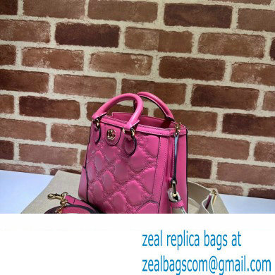 Gucci GG Matelasse mini top handle bag 728309 Fuchsia 2023