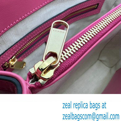 Gucci GG Matelasse mini top handle bag 728309 Fuchsia 2023