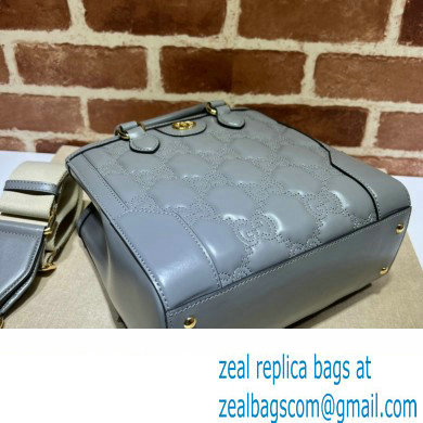 Gucci GG Matelasse mini top handle bag 728309 Gray 2023