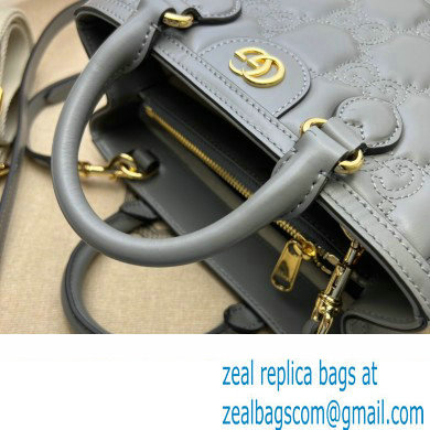 Gucci GG Matelasse mini top handle bag 728309 Gray 2023