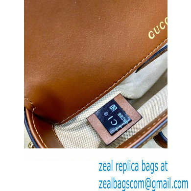 Gucci Horsebit 1955 mini bag canvas with GG crystal 675801 - Click Image to Close