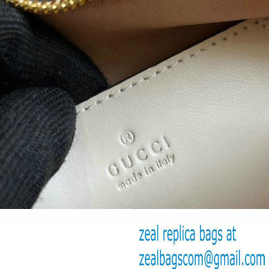 Gucci Interlocking G mini heart shoulder bag 751628 White 2023