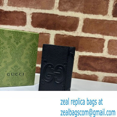 Gucci Jumbo GG card case 739478 Black 2023