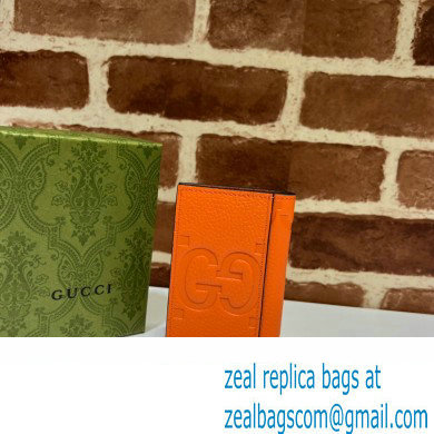 Gucci Jumbo GG card case 739478 Orange 2023
