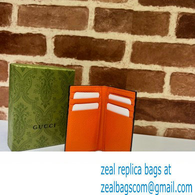 Gucci Jumbo GG card case 739478 Orange 2023