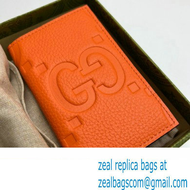 Gucci Jumbo GG card case 739478 Orange 2023