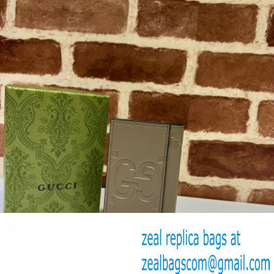 Gucci Jumbo GG card case 739478 Taupe 2023