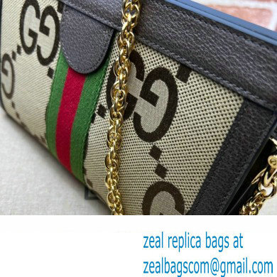 Gucci Ophidia jumbo GG small shoulder bag 503877 coffee 2023