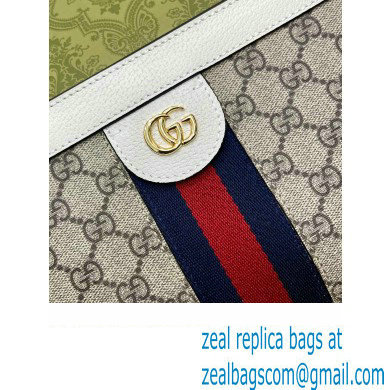 Gucci Ophidia jumbo GG small shoulder bag 503877 white and blue 2023