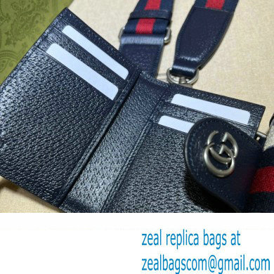 Gucci Ophidia mini bag and detachable wallet 699173 Blue 2023