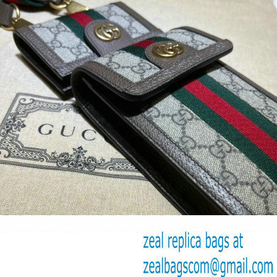 Gucci Ophidia mini bag and detachable wallet 699173 Coffee 2023