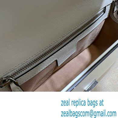 Gucci Petite GG mini shoulder bag 739722 White 2023