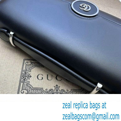 Gucci Petite GG small shoulder bag 739721 Leather Black 2023