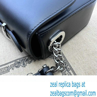 Gucci Petite GG small shoulder bag 739721 Leather Black 2023