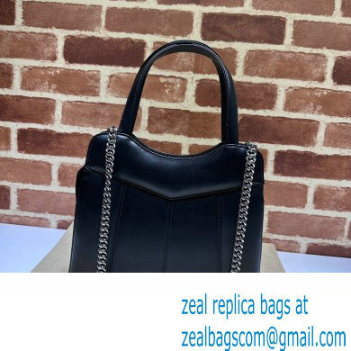 Gucci Petite GG small tote bag 745918 Leather Black 2023