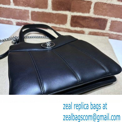 Gucci Petite GG small tote bag 745918 Leather Black 2023 - Click Image to Close